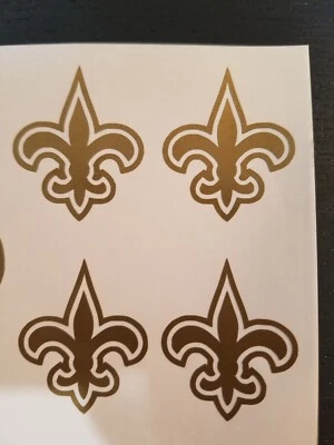 4 New Orleans Saints Vinyl Decals, Car Truck windows Laptops Mugs toolbox Mugs  - Image 1 of 2