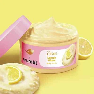 Exfoliante corporal exfoliante Dove X Crumbl aroma a galleta de limón 15 oz edición limitada - Imagen 1 de 7