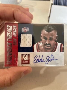 2013-14 Panini Elite Throwback Threads Auto /199 Eddie Johnson #27 Auto - Picture 1 of 2