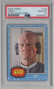 Topps Star Wars Living Set #138 Lobot 2020 - PSA 10 GEM MT - Imagen 1 de 2