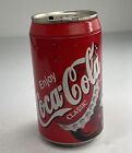 COCA COLA Tin Metal Soda Can Coin Saving PIGGY BANK Removable Coke Lid