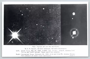 Fort Davis Texas ~ McDonald Observatory Weltraumfoto ~ Neptun ~ Triton ~ Nerid ~ 1960 RPPC - Bild 1 von 2