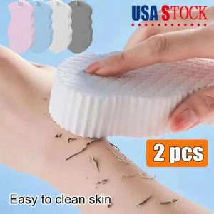 2pc Ultra Soft Bath Body Shower Sponge Spa Scrub Exfoliator Dead Skin Remove Hot - Picture 1 of 16