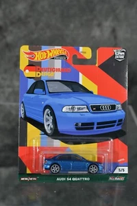 Hot Wheels Premium Diecast Deutschland Design Real Riders Audi S4 Quattro Blue - Picture 1 of 2