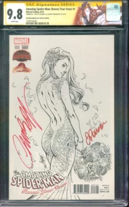 Amazing SPIDER MAN 1 CGC 2XSS 9.8 Renew Your Vows Campbell Sketch Custom Label - Picture 1 of 2