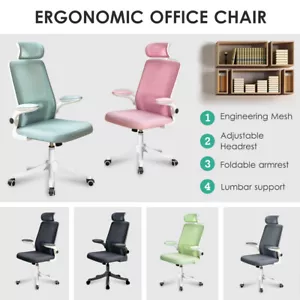 Ergonomic Mesh Computer Office Chair Study Gaming Seat Lumbar Support Recliner - Picture 1 of 13