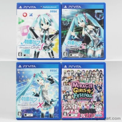 Hatsune Miku Project Diva f + 2nd + X & Miracle Girls Festival PS VITA Japan PSV - Image 1 of 4
