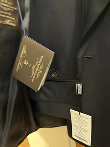 🇮🇹NWT Navy Brooks Brothers Tuxedo Set with Satin Notch Lapels Sz40RW34 - Picture 1 of 21