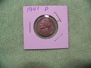 1941-D Denver Mint Jefferson Nickel - Picture 1 of 3