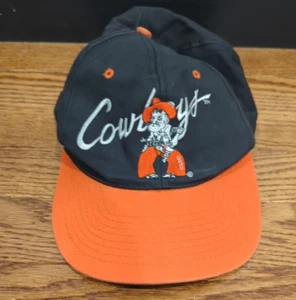 Vintage OSU Cowboys Snapback Hat Pistol Pete NCAA Pioneer Industries Cap - Picture 1 of 6