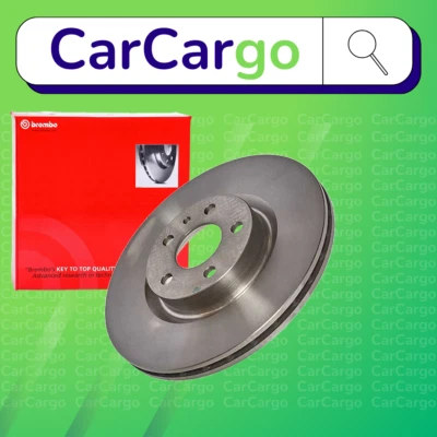 Par de discos de freno delanteros ventilados Brembo para Fiat 500L 1.4 2012-2024 284 mm Foto 1 de 4