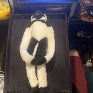 Wild Republic K&M Lemur Monkey 18" Hanging Plush Stuffed Animal Black White Blk - Picture 1 of 4