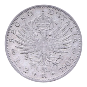 2 LIRE 1905 AQUILA SABAUDA VITT. EMANUELE III - Picture 1 of 2