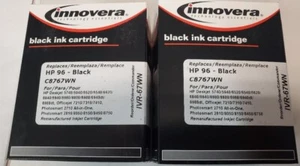 2 oryginalne uszczelnione wkłady atramentowe Innovera kompatybilne z HP 96 High Yield - Zdjęcie 1 z 1