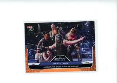 2025 Topps Now WWE The Wyatt Sicks #53 Fearsome Faction Bray B-Day Orange 20/25 - Image 1 of 2