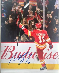 Mikael Backlund Calgary Flames Signed NHL 8x10 Photo COA - Picture 1 of 1
