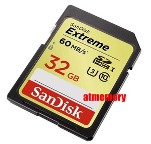 Sandisk Extreme 32GB SD SDHC 32G 60MB/s U3 4K Ultra C10 Memory Card B - Picture 1 of 1
