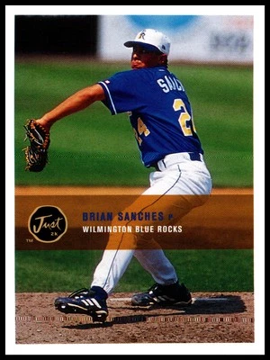 2000 Brian Sanches Just Memorabilla BASEBALL #187 Wilmington Blue Rocks - Image 1 of 2