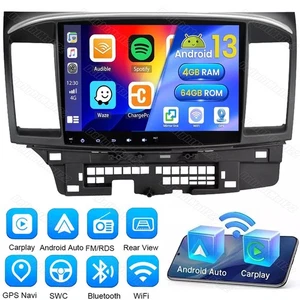 64G Android 13.0 For Mitsubishi Lancer 2008-2015 Car Radio Navi GPS WIFI CarPlay - Picture 1 of 18
