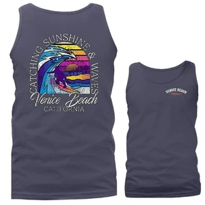 Camiseta sin mangas Sunshine & Waves Surfing Venice Beach California Los Ángeles - Imagen 1 de 10