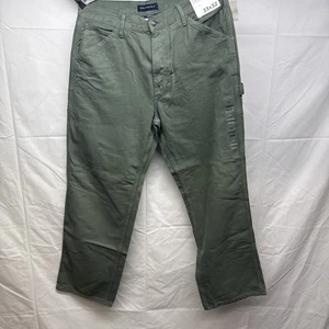 Aero Aeropostale Carpenter Non Stretch Mens Jeans 33x32 Green - Picture 1 of 11