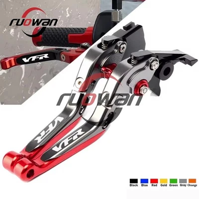 For HONDA VFR 750 800 VFR800F VFR1200F CNC Folding Extendable Brake Clutch Lever - Image 1 of 4