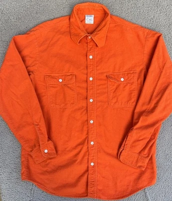 Vintage Big Mac JC Penneys Flannel Collar Button Up Hunter Orange Hunting Shirt - Image 1 of 4