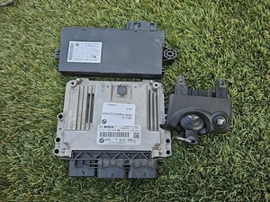 2011-2012 MINI COOPER S TURBO ENGINE COMPUTER SET ECU ECM CAS + KEY 7619332 - Picture 1 of 5