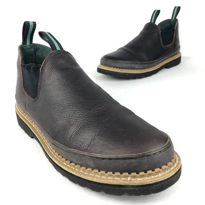 Zapatos para hombre Georgia Giant Romeo 11,5 M marrón sin cordones resistente al aceite GR262 cuero Foto 1 de 4