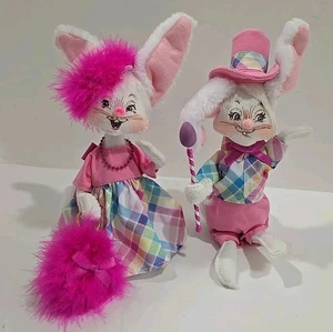 Annalee Plaid & Pink Boy & Girl Spring Summer Twins 2023 - Picture 1 of 11