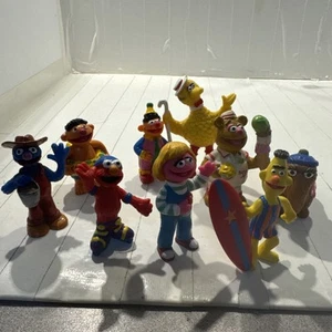 Vintage SEASAME STREET PVC Figuren Lot Jim Henson Muppets (JHP/Applaus) 9 Stück - Bild 1 von 19