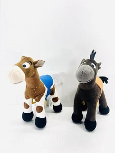 BULLSEYE Lote De 2 Caballos Azul Disney Pixar Toy Story 9" Peluche Animales - Imagen 1 de 6