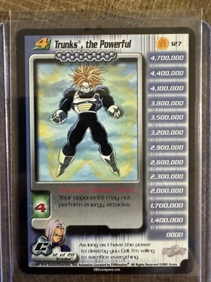 Dragon Ball Z TCG - Trunks, the Powerful 127 - Limited - Cell Saga Score-Vintage - Image 1 of 2