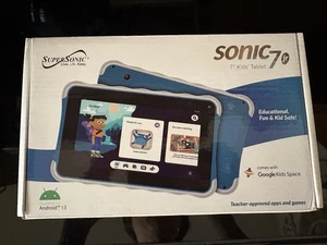 Supersonic 7" Kids Tablet with Bumpers Android 13 Blue New Unopened. - Picture 1 of 12