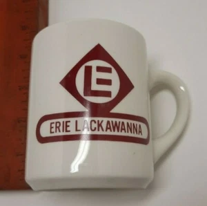 Vintage Erie Lackawanna Coffee Mug Railroad Railway Trains New York Pennsylvania - Picture 1 of 2