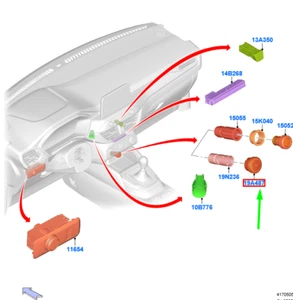Ford Kuga MK3 Zusätzliche Steckdosenabdeckung 1857219 F1ET-19G310-BAteil - Bild 1 von 2