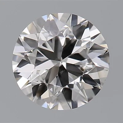 GIA CERTIFIED NATURAL DIAMOND 1ct FACET ROUND CUT E-COLOR VS2 CLARITY LOOSE GEM - Image 1 of 4