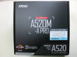 Scheda madre compatibile MSI A520M-A PRO Micro ATX AM4 AMD A520 USB3.2 Gen1 nuova - Foto 1 di 3