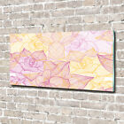 Glas-Bild Wandbilder Druck auf Glas 140x70 Deko Blumen & Pflanzen Blumenmuster