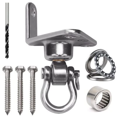 Stainless Steel Hanger 180°+360° Swing Bearing Used for Yoga Hammock Chair sa... - Image 1 of 4