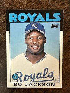 1986 Topps Ttaded 50T Bo Jackson Rc Royals Baseball Card