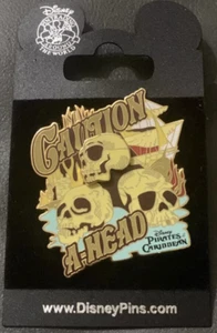 Disney Pin 2007 Piraten der Karibik Totenkopf Vorsicht A Kopf 1,5" Neu - Bild 1 von 3