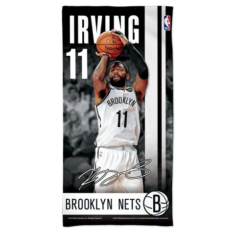 KYRIE IRVING #11 BROOKLYN NETS 30"X60" FIBER REACTIVE BEACH TOWEL WINCRAFT 👀 Cover