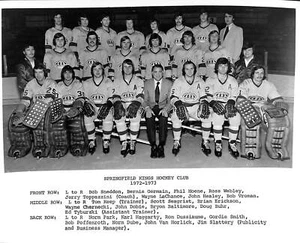 1972-73 Springfield Kings AHL equipo publicado 8x10 foto de equipo 180730 - Imagen 1 de 1