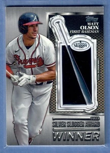 2024 Topps Series 2 Matt Olson Silver Slugger Patch Relic Gold #/75 Braves SP - Picture 1 of 2