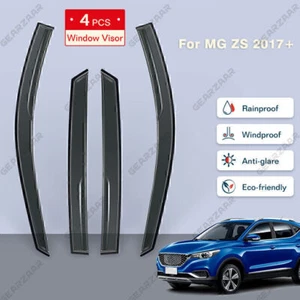 4PCS/Set Smoked transparent Rain Sun Wind Deflectors Set for MG ZS 2017+ ! - Picture 1 of 19