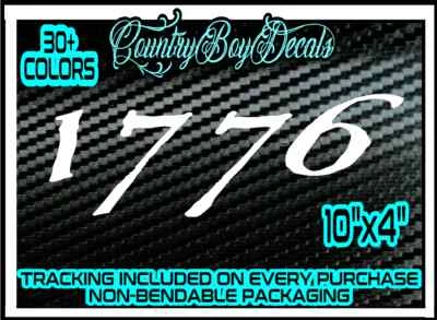 Calcomanía de vinilo 1776 pegatina camión diésel turbo Boost coche segundo Trump Brandon AR-15  Foto 1 de 3