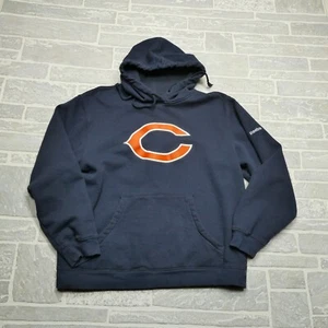 Reebok Sweater Adult Small Chicago Bears hooded Sweatshirt Hoodie Team Apparel - Picture 1 of 8