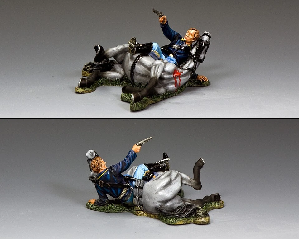 King & Country The Real West TRW153 U.s. Cavalry Trooper Taking a Fall MIB