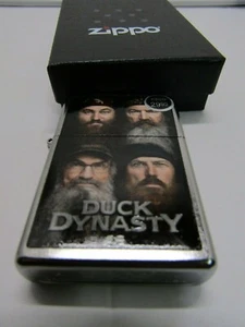 NIB ZIPPO LIGHTER DUCK DYNASTY MEN PHOTOS TOBACCO COLLECTIBLE  - Picture 1 of 2